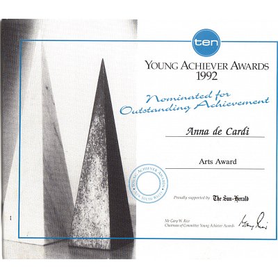 Anna de Cardi Young Achiever Award 1992